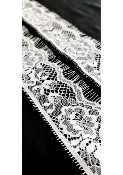 Beyaz Kenar Sakallı Dantel 6 cm ( 3 mt )