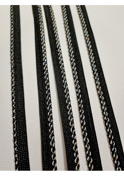 Siyah Renkli Kenar Biye Şerit ( 1 cm ) fiyatları