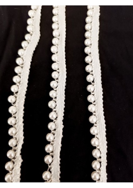 Kenar Beyaz Incili Örme Şerit fiyatları