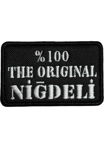 The Original Niğdeli Yazılı Nakış Peç Patch - 8x5 cm