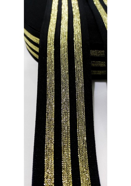Siyah Gold Çizgili Lastik Şerit fırsatları