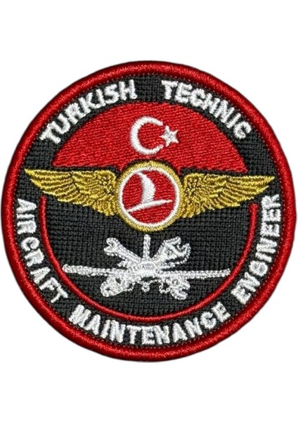 Turkish Aircraft Maintenance Engineer Patch Peç - 7 cm