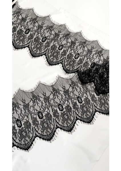 Siyah Sakallı Dantel Kenar 28 cm ( 3 mt ) fırsatları
