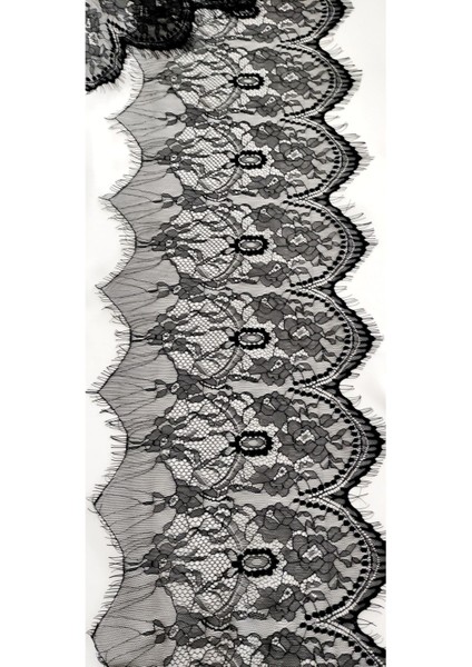 Siyah Sakallı Dantel Kenar 28 cm ( 3 mt ) indirimleri