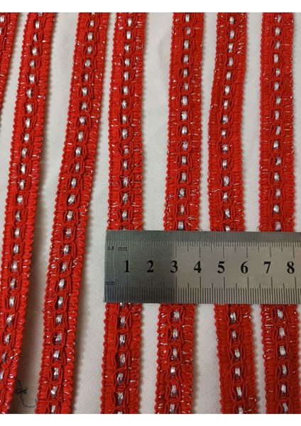 Bordo Gümüş Zincir Desen Şerit modelleri