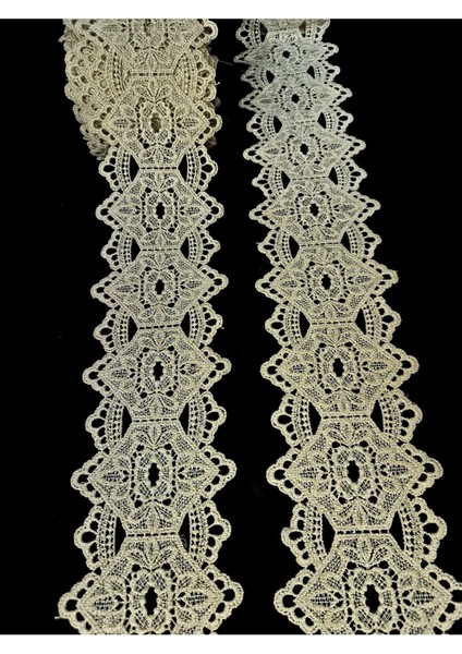 Gold Simli Ara Model Desenli Güpür Dantel fiyatları