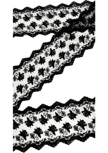 Ara Zikzak Model Polyester Güpür Dantel