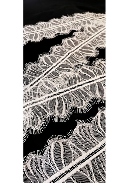 Beyaz Leopar Desen Sakallı Dantel indirimleri