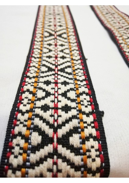 Ekru Renkli Dokuma Şerit