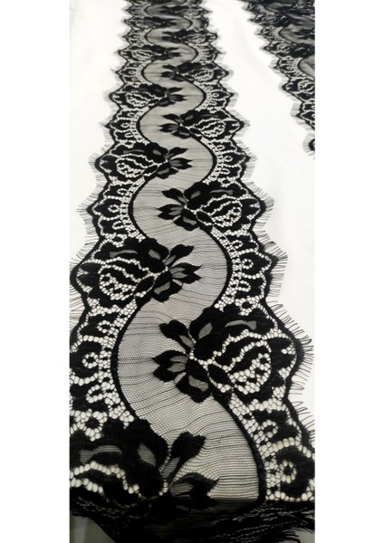 Siyah Sakallı Dantel Ara Gül Desen ( 3 mt ) fırsatları