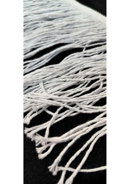 Beyaz Pamuk Saçak Püskül (15 Santimetre Genişliğinde) 1 Metre Fiyalıdır, fırsatları