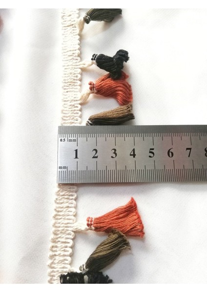 Beyaz Kahve Renk Püskül Saçak modelleri