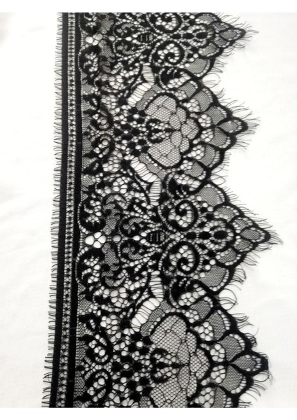 Siyah Sakallı Dantel 20 cm ( 3 mt ) fiyatları