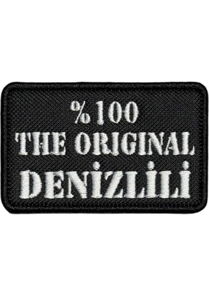 The Original Denizlili Yazılı Nakış Peç Patch - 8x5 cm
