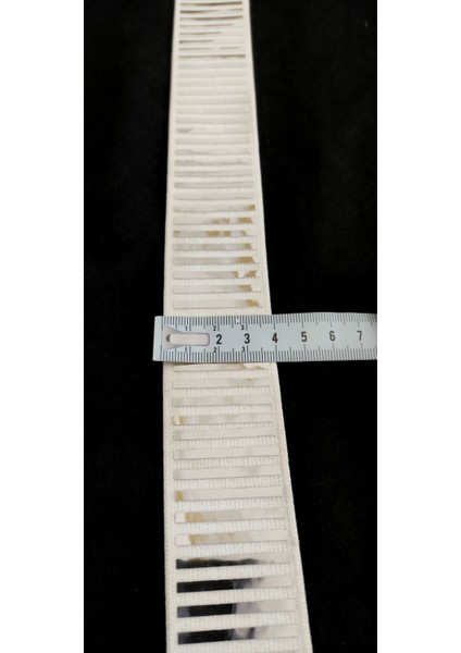 Beyaz Ayna Baskılı Parlak Lastik Şerit indirimleri