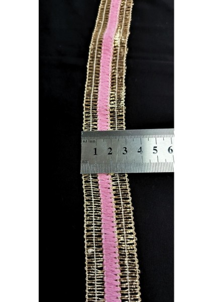 Gold Zırhlı Pembe Örgülü Şerit modelleri