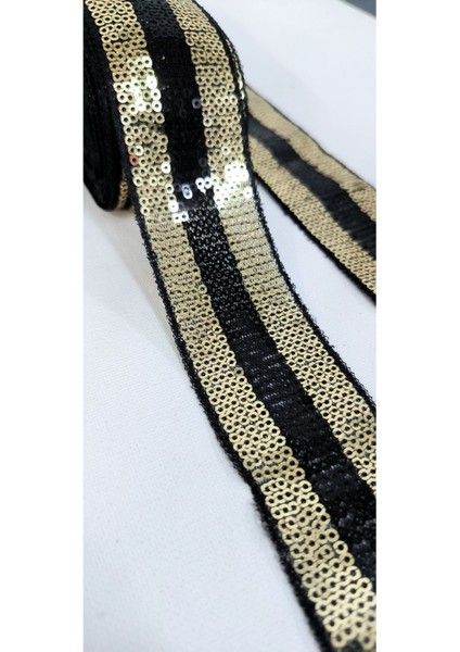 Siyah Gold Pul Payet Şerit fiyatları