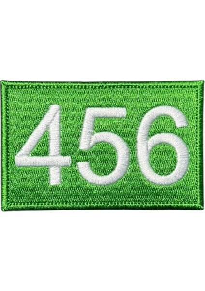 Squid Game 456 Numaralı Oyuncu Patch Peç - 8x5 cm
