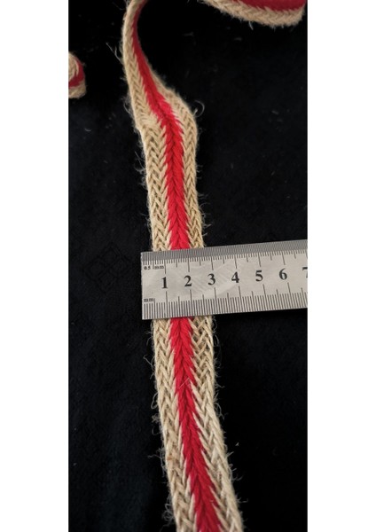 Hasır Kırmızı Renk Örme Ara Şerit modelleri