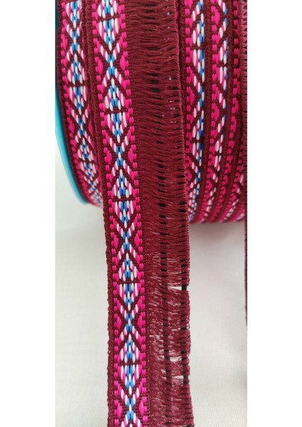 Etnik Şeritli Bordo Renk Püskül fiyatları