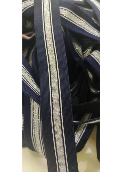 Lacivert Gümüş Simli Tiktak Şerit fiyatları