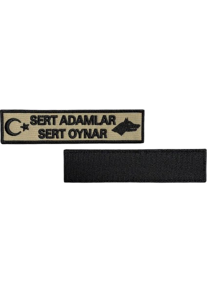 Sert Adamlar Sert Oynar Yazılı Nakış Peç Patch - 15X3.5 cm fiyatları