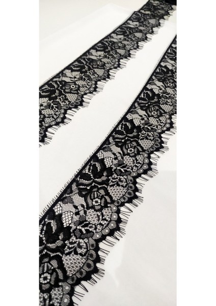 Siyah Sakallı Dantel 10 cm ( 3 mt )