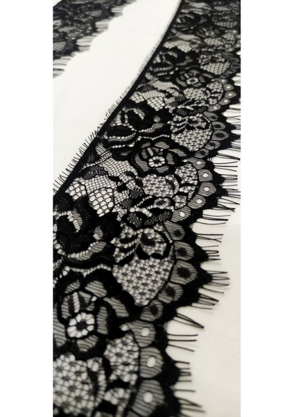 Siyah Sakallı Dantel 10 cm ( 3 mt ) fiyatları