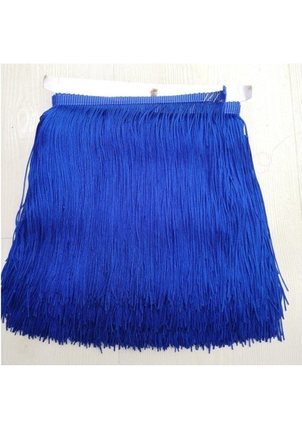 15 cm Saçak Şerit Saks Mavisi (1 Metre)