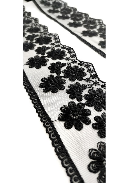 Kenar Model Çiçek Desen Polyester Güpür Dantel indirimleri