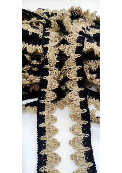 Kenar Siyah Gold Hasır Örme Şerit indirimleri