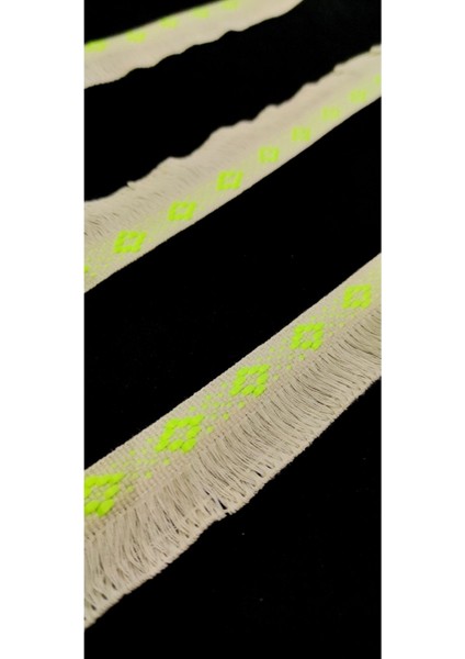 Neon Yeşil Desenli Pamuk Saçak Püskül fırsatları