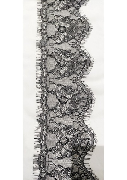 Siyah Sakallı Dantel 15 cm ( 3 mt ) modelleri