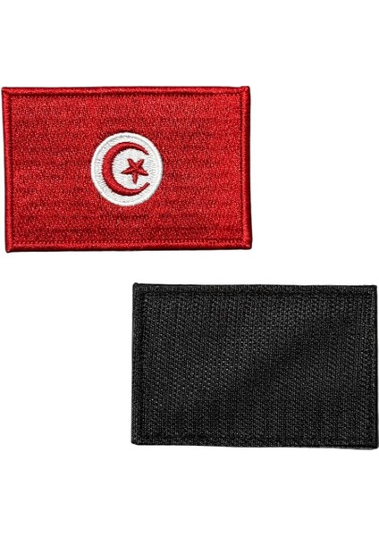 Tunus Bayrağı Nakış Patch Peç - 8x5 cm fiyatları