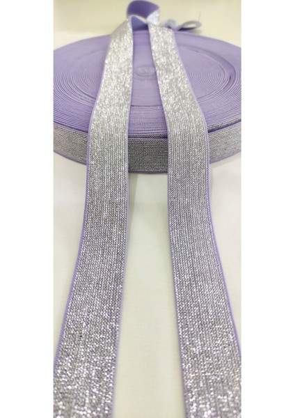 Lila Renk Lastik Şerit 4 cm