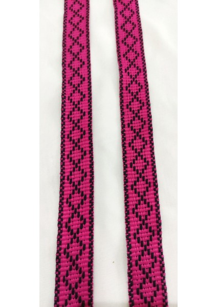 Pembe Etnik Dar Dokuma Şerit modelleri