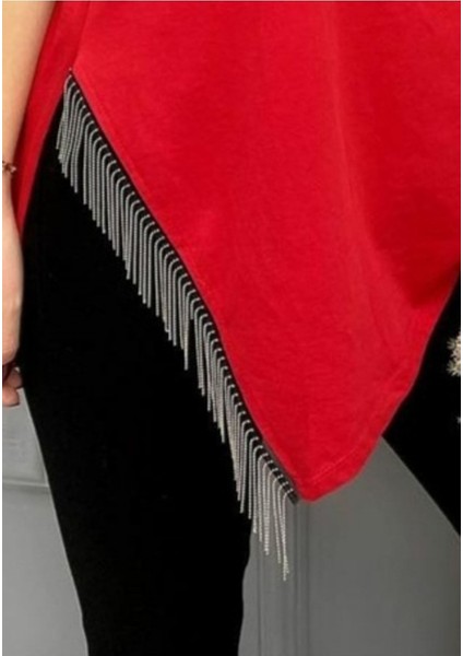 Siyah Tüllü Gümüş Zincirli Saçak Şerit (9 Cm) – Dekoralif Şerit