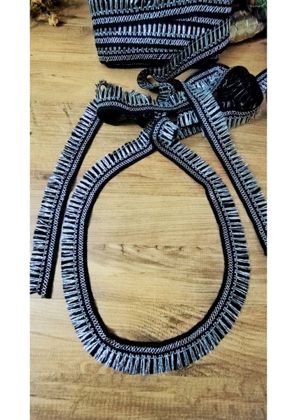 Siyah Gümüş Kenar Püskül Saçak indirimleri