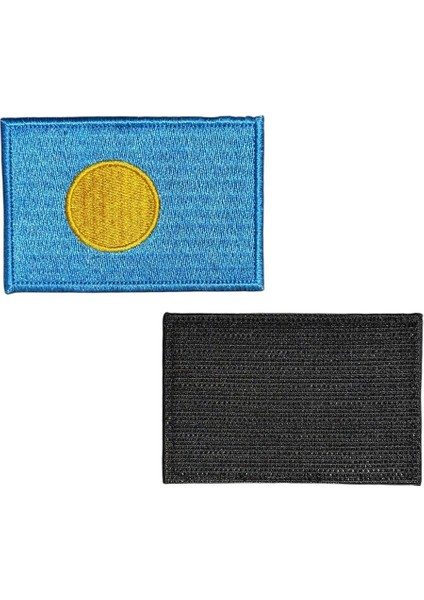 Palau Bayrağı Nakış Patch Peç - 8x5 cm fiyatları