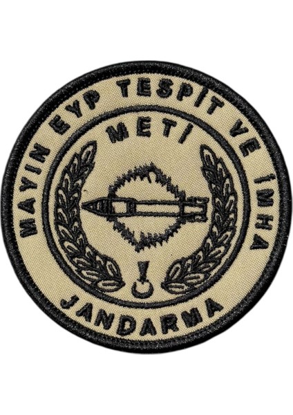 Jandarma Mayın Eyp Tespit ve Imha Meti Patch Peç - 8 cm