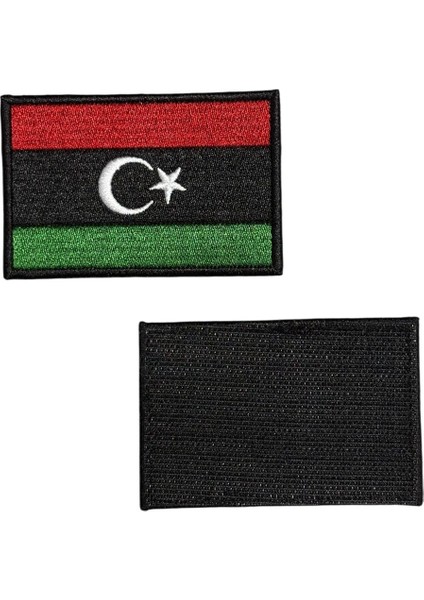 Libya Bayrağı Nakış Patch Peç - 8x5 cm fiyatları