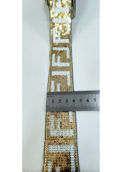 Gold Beyaz F Pul Payet Şerit fırsatları