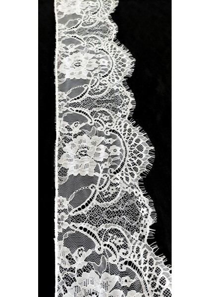 Beyaz Sakallı Dantel Kenar 15 cm ( 3 mt ) fiyatları