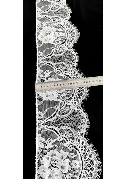 Beyaz Sakallı Dantel Kenar 15 cm ( 3 mt ) modelleri