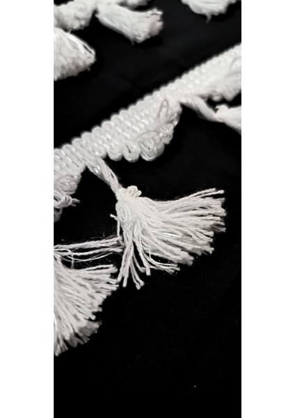 Beyaz Desenli Püskül Saçak fırsatları