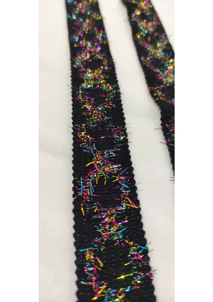 Rengarenk Renkli Siyah Örme Şerit fırsatları