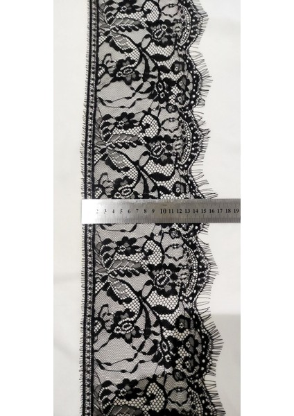 Siyah Sakallı Dantel Kenar 17 cm ( 3 mt ) modelleri
