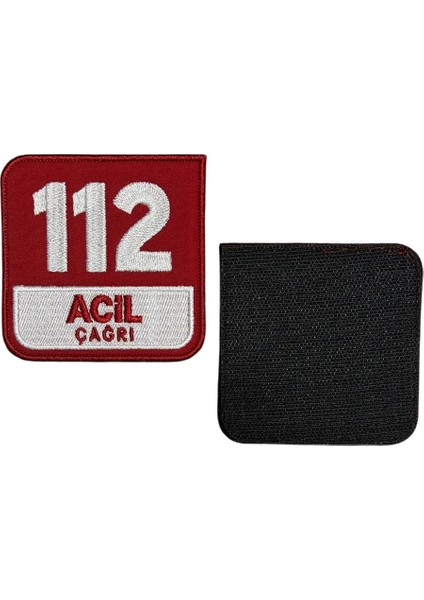 112 Acil Çağrı Nakış Patch Peç - 8x8 cm fiyatları
