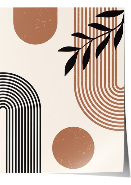 Çerçevesiz Poster, Geometrik Soyut Desen, Salon Dekoru Poster No: 106842