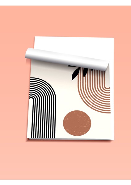 Çerçevesiz Poster, Geometrik Soyut Desen, Salon Dekoru Poster No: 106842 fiyatları